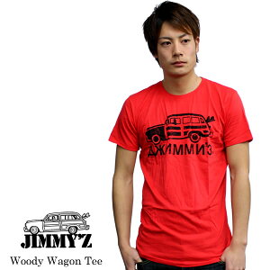 JIMMY'Z ジミーズ ジミーズィー 半袖Tシャツ Woody Wagon Tee U.S直輸入 JIMMYZ ジミージー サーフブランド OLD SURF 80年代 オールドスケート OLD SKATE ガレージ メンズファッション ショーツ Tシャツ 正規品 ゴールデンウィーク 連休 メンズ ファッション スーパー割