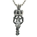 SAINTS(セインツ) クラウンキー メンズ ネックレス シルバー925(SV925)(いぶし銀仕上げ) *コピー品にご注意ください SSP-05 【あす楽対応_関東】