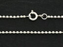 ボールチェーン 幅1.5mm シルバーアクセサリー メンズ シルバーチェーン シルバーネックレス シルバー925 送料無料 40cm 45cm 50cm 55cm 60cm