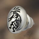 ココペリ ネイティブアクセ シルバーピアス メンズ 男性用 ユニセックス シルバーアクセサリー キャッチ付き ペアアクセサリーにも人気 送料無料
