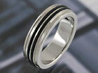 【ステンレスリング ss134】二本のラインが指元のアクセントに最適なステンレスリング