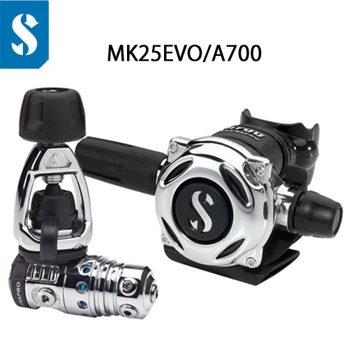 MK25 EVO/A700 マーク25レギュレーター 輝きのフルメタルボディ ダイビング　重器材 【送料無料】 スキューバプロ（Sプロ） 12.770.040の画像