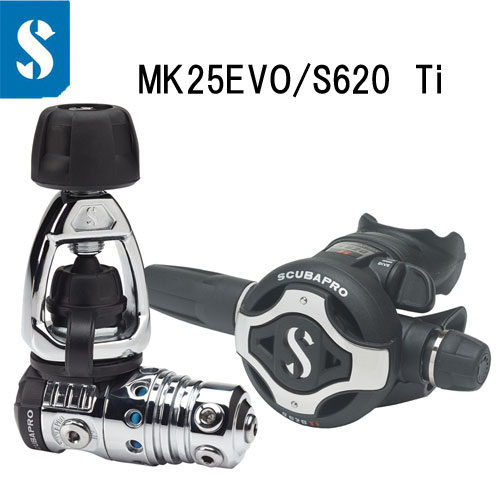 MK25 EVO/S620Ti マーク25 レギュレーター 究極のクラシックモデル ダイビング 重器材 凍結防止システム（XTIS）搭載 【送料無料】 スキューバプロ（Sプロ） 12.620.000の画像