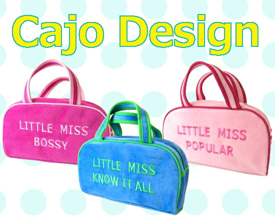 カナダ発♪Cajo Design(カホデザイン)ミニバッグ/メイク道具入れやトラベルバッグに☆LITTLE MISSシリーズ・ミニボストンバッグ・コスメ・ハンドバッグ・ハンドポーチ