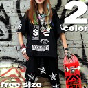 【DM便送料無料】オーバーT ポイントT ブラック 黒 Tシャツ ティシャツ 大きいサイズ ドルマン 半袖 ゆったり カットソー チュニック