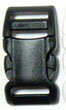 首輪パーツ YKKテープアジャスターバックルペット用 20mm クロ