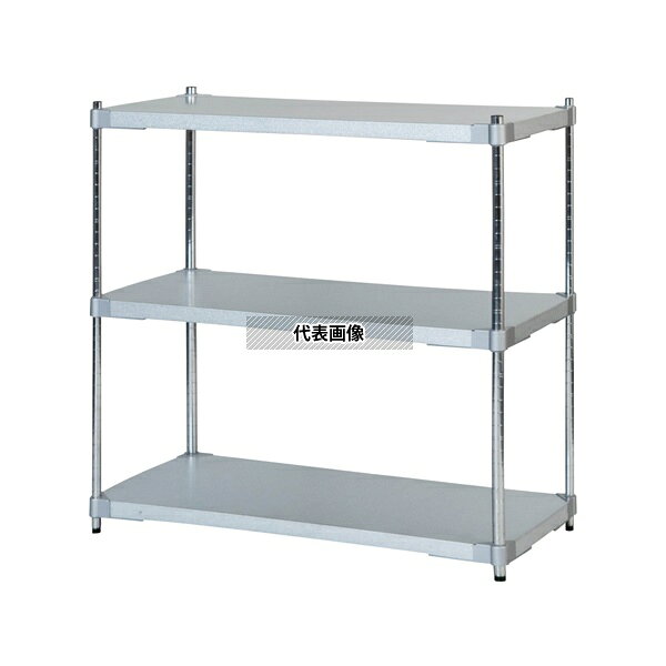 アズワン ASGGS3-46909 ガルバリウムシェルフ W910×D460×H900mm 3段