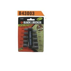ブラック＆デッカー　B43003-JP　ソケットビット10本セットブラデカ B＆D BLACK＆DECKER