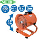 日動工業 業務用送風機 ダイナミックファン DF-300CA AC100V・50Hz/60Hz兼用 羽根径:300mm