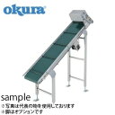 オークラ輸送機 ベルトコンベヤ ベルコンミニ3 ヘッドドライブ横桟付きベルト 呼称幅10cm 機長250cm DHK10DL250B05L05Z