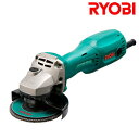リョービ 電動ディスクグラインダー スリムグラインダ RG-100H 100mm AC100V 低速型 A#80多羽根ディスク付