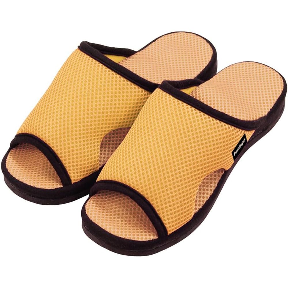 アルファックス グイ押し健康ルームサンダル ふみっぱ イエロー | グイ押し健康サンダル ふみっぱ イエロー 足つぼ 健康サンダル 足裏マッサージ ツボ押しサンダル 健康スリッパ 足つぼグッズ 指圧スリッパ 足裏刺激 マッサージスリッパ 室内サンダル