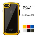 iPhone7 iPhoen8 ケース ROOT CO. Shock Resist Tough & Basic Case. アウトドア 耐衝撃 スマホケース クリア 透明 ハードケース ルートコー