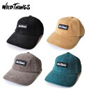 WILD THINGS ワイルドシングス キャップ CORDUROY BASE BALL CAP コーデュロイ ベースボールキャップ WT21147U アウトドア系 カジュアル