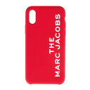 マークジェイコブス 小物 MARC JACOBS シリコン ロゴ iPhoneX/XS (iPhone10/10s) 専用 スマホ ケース カバー レッド M0015902【ブランド 新品 送料無料 誕生日 記念日 お祝い 正規 人気 レディース 安心 保証 ギフト 10倍】