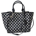 コーチ バッグ COACH クロスグレイン バッドランズ フラワー レザー ダブル ジップ キャリオール 2WAY バッグ ブラック×パーチメント 34775【ブランド 新品 送料無料 誕生日 プレゼント 正規 激安 レディース セール SALE ギフト 10倍 OUTLET 包装 即日発送】