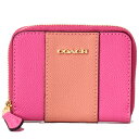 コーチ コインケース COACH コーティングキャンバス レザー ストライプ ミニ ジップ アラウンド コインケース 小銭入れ カードケース ピンクルビーマルチ 68623【ブランド 新品 送料無料 誕生日 正規 人気 安心 保証 ギフト 10倍 包装 即日発送 代引無料 】
