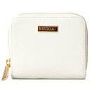 フルラ コンパクト財布 FURLA コーティングレザー ジップ コンパクト 財布 小銭入れ ホワイト 862069【ブランド 新品 送料無料 誕生日 記念日 お祝い プレゼント 正規 人気 レディース 安心 保証 包装 即日発送 代引無料 】