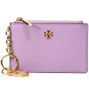 トリーバーチ 小物 TORY BURCH サフィアーノレザー エマーソン キーリング付 定期入れ カードケース ダスティーヴァイオレット 63977【ブランド 新品 送料無料 誕生日 記念日 お祝い プレゼント 正規 人気 安心 保証 ギフト 10倍 OUTLET 包装 即日発送 代引無料】