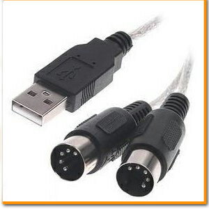 USB - MIDI 1in/1out インターフェース ケーブル オーディオ 音源 US…...:firstmarket:10000304