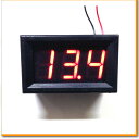 デジタル電圧計 2線式 埋込み用 3桁LEDタイプ レッド ブルー 電圧計 デジタル 電流計 テスター 液晶 オートゲージ 電力計 モニター LED 測定器 電圧 電力 ワットチェッカー 検査