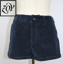 【春夏】 ZOY (ゾーイ) レディース ショートパンツ 短パン リーフ型押し 42452 ネイビー Mサイズ