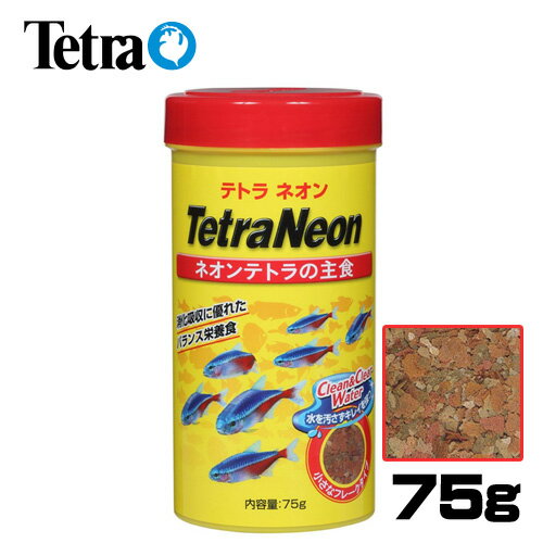 テトラ ネオン 75g　　【餌 えさ エサ】【観賞魚　餌やり】【水槽/熱帯魚/観賞魚/飼育…...:fish-neos:10078544