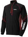 バリバス(VARIVAS) クールマックスジップシャツ (長袖) VAZS-19 ブラック×レッド 3L 【ネコポス配送可】