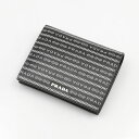 プラダ PRADA ミドル財布 SAF.PRADAボーダーロゴ折中小銭付/NERO 1MV204-2DF8 ギフトラッピング無料