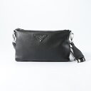 【1月28日-30日限定★クーポン配布中】プラダ PRADA ショルダーバッグ VITTELO DAINO SOFT マチ無し横型ショルダー/NERO 1BH050-2DKV-3OM ギフトラッピング無料