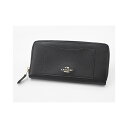 【1月23日-24日限定★クーポン発行中】コーチ アウトレット【COACH OUTLET】財布 長財布 F54007 IMBLK クロスグレイン前ポケ付きラウンド長財布 レディース ブラック ギフトラッピング無料