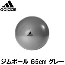 adidas(アディダス) ジムボール 65cm グレー【バ...