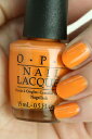 OPI(オーピーアイ) NL F90 No Tan Lines(Creme)(ノー タン ラインズ) opi マニキュア ネイルカラー ネイルポリッシュ セルフネイル 速乾 オレンジ サンライズオレンジ イエロー 黄色 マット フィジー 母の日ギフト