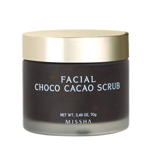 【MISSHA (ミシャ)】 Facial Choco Cacao Scrub フェイシャル チョコ カカオ ビター スクラブ 70g　