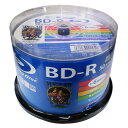 HIDISC BD-R 6倍速 映像用デジタル放送対応 インクジェットプリンタ対応50枚　スピンドルケース HDBD-R6X50SP※台湾製ロットにて出荷中です。