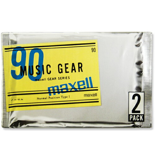 【アウトレット品】 マクセル カセットテープ ノーマルポジション 90分 2本 maxell MG1-90.2P※パッケージに汚れや、破れがございます。　