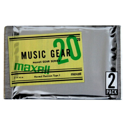 【アウトレット品】 マクセル カセットテープ ノーマルポジション 20分 2本 maxell MG1-20.2P
