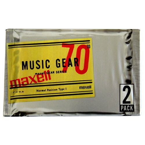 【アウトレット品】 マクセル カセットテープ ノーマルポジション 70分 2本 maxell MG1-70.2P※パッケージに汚れや、破れがございます。