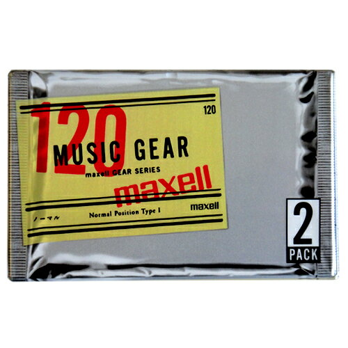 【アウトレット品】 マクセル カセットテープ ノーマルポジション 120分 2本 maxell MG1-120.2P