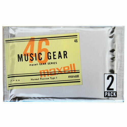アウトレット品【日本製】マクセル カセットテープ ノーマルポジション60分　2PACK maxell　MG2-46.2P