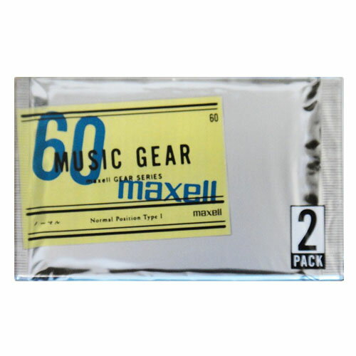 アウトレット品【日本製】マクセル カセットテープ ノーマルポジション74分　2PACK maxell　MG1-60.2P