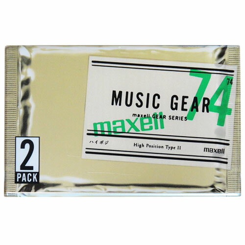 アウトレット品【日本製】マクセル カセットテープ ハイポジション74分　2PACK maxell　MG2-74.2P　