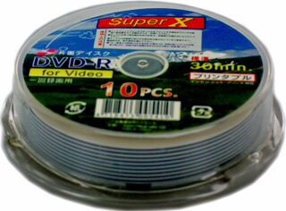 【返品交換不可】SuperX アナログ録画用 8cm DVD-R 30分 等倍速対応 10…...:flashstore:10000627