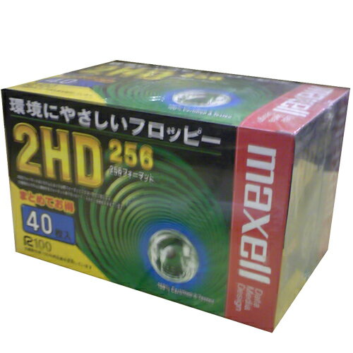 【FD40枚パック】maxell 3.5型 256フォーマット フロッピーディスク MFHD256.C40K