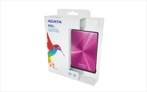 【3年保証】ADATA ANH92 ハードディスクドライブ 640GB ポータブル　ピンク色　ANH92-640GU-CPK