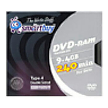 【返品交換不可】SMART BUY データ用DVD-RAM 9.4GB カートリッジ付 SDVD-RAM9.4 (T4)PC 1P_Outlet