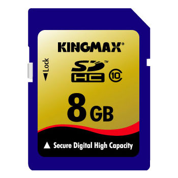 KingMax 超高速SDHCカード 8GB class10 永久保証 KM-SDHC10X8G 【メール便OK】