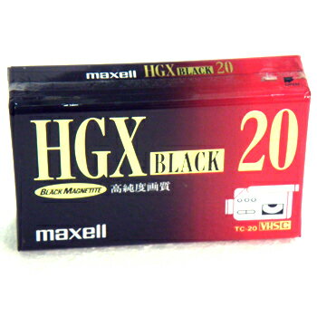 8mmrfIJZbge[v@20 VHS-C@HGX BLACK TC-20HGX(B)G