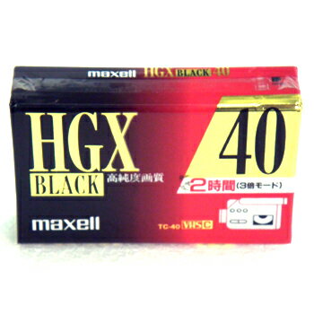 8mmrfIJZbge[v@40 VHS-C@HGX BLACK TC-40HGX(B)G