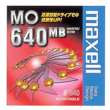 マクセル 3.5型 MOディスク 640MB 1枚 アンフォーマット maxell MA-M640 B1P